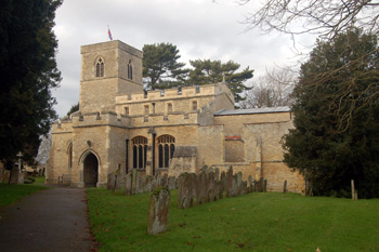 Stevington church from the south-east December 2008